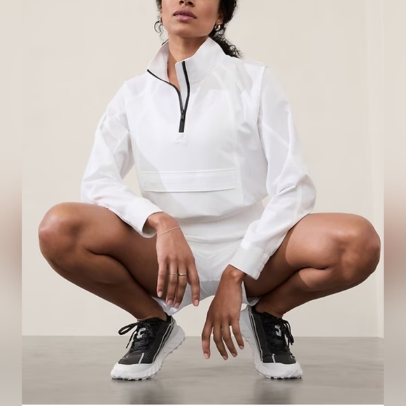 Athleta BoundlessPopover Pullover/White